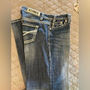 Rock & Roll cowgirl jeans size 28x34. Rodeo. Arena. Barn.